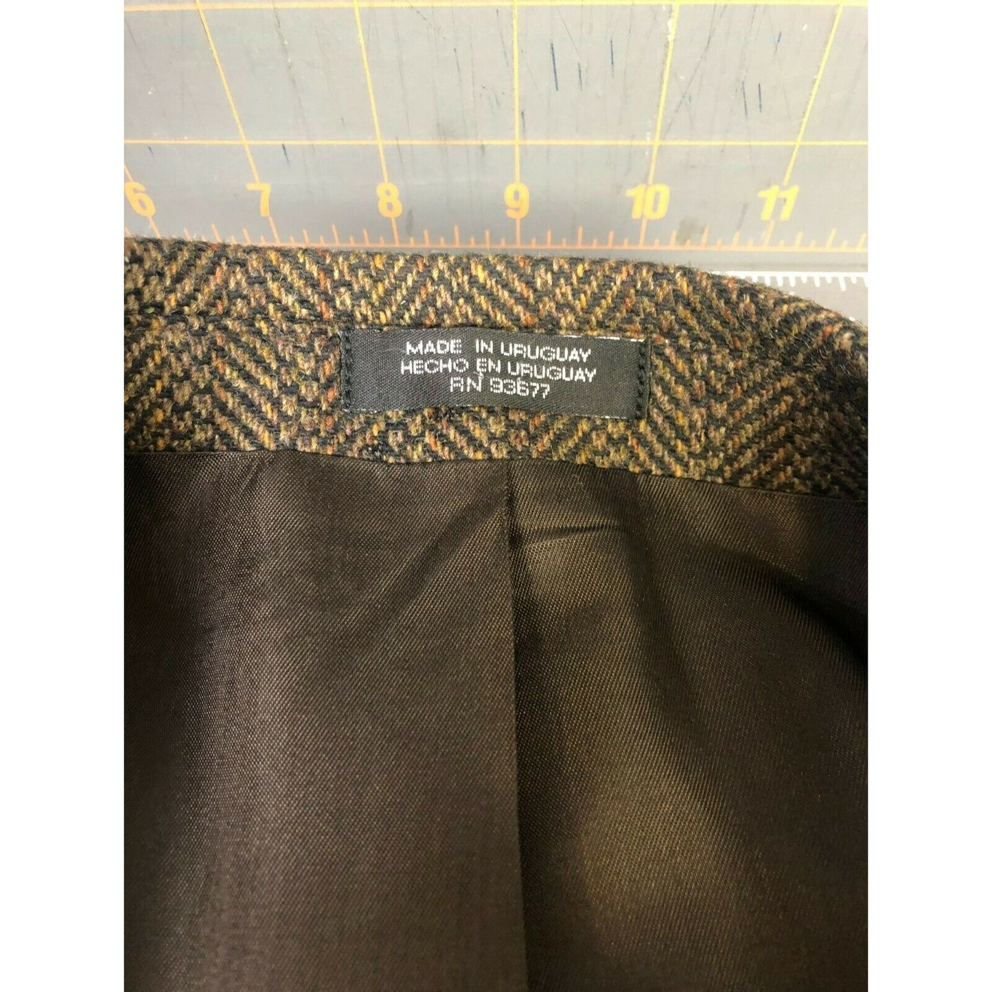 Vintage Stafford Brown Tweed Wool/Lama Blend Blazer Classic Tailored Look