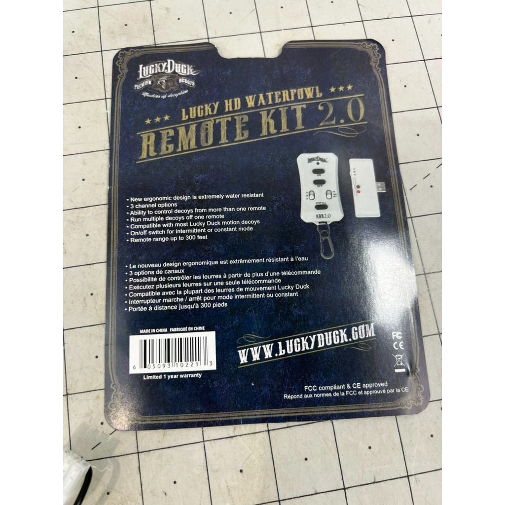 Lucky Duck HD Remote Kit 2.0 New Open Box 3 Channel Options