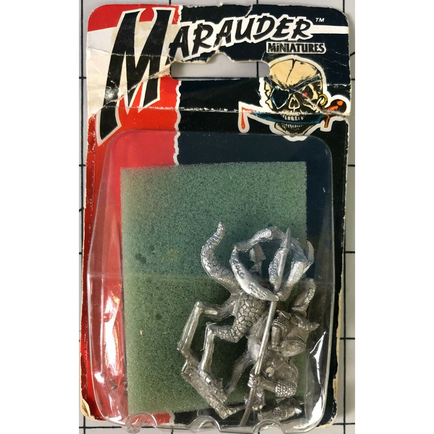 Marauder Miniatures MM71 Doom Drake Vintage OOP On Card 1988 Metal Fantasy Figure