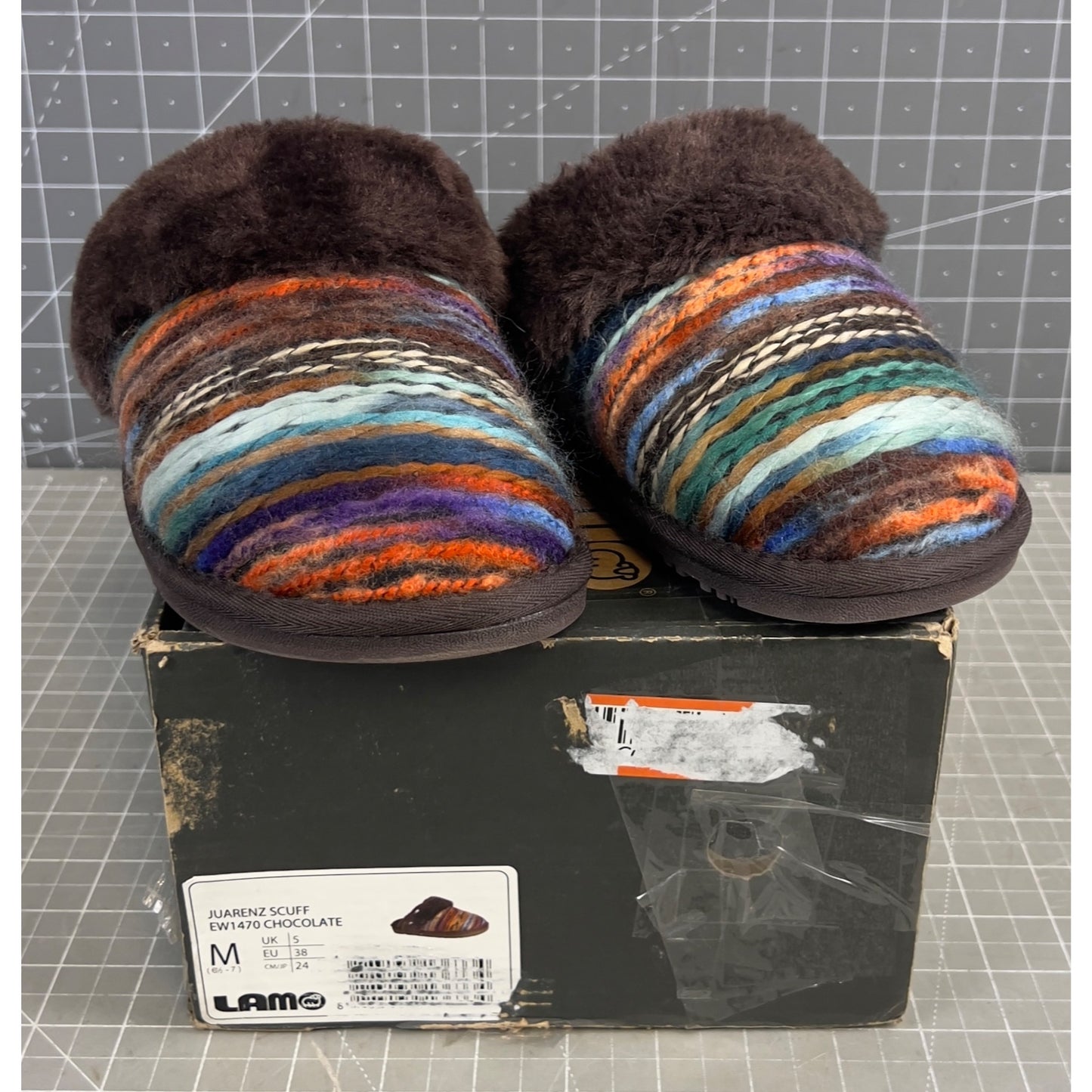 LaMO Women’s Juarenz ScuffSlipper EW 1470 Chocolate New