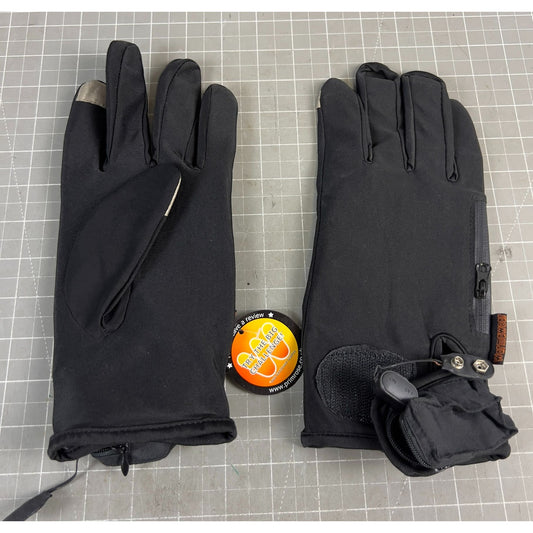 WARMWEAR Battery Heated Touch Screen Gloves Polyester  Black Size L/XL