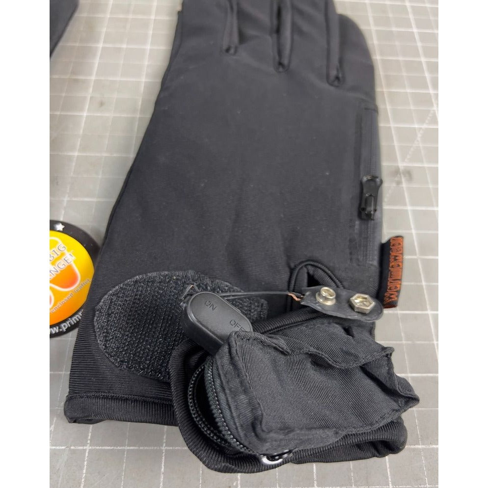WARMWEAR Battery Heated Touch Screen Gloves Polyester  Black Size L/XL