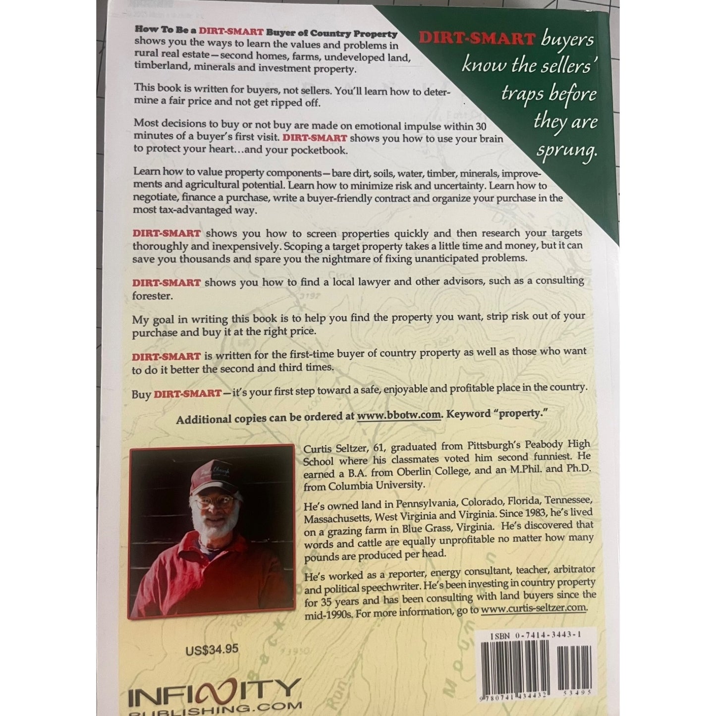 How To Be A Dirt-Smart Buyer Of Country Property Paperback 2007 Curtis Seltzer