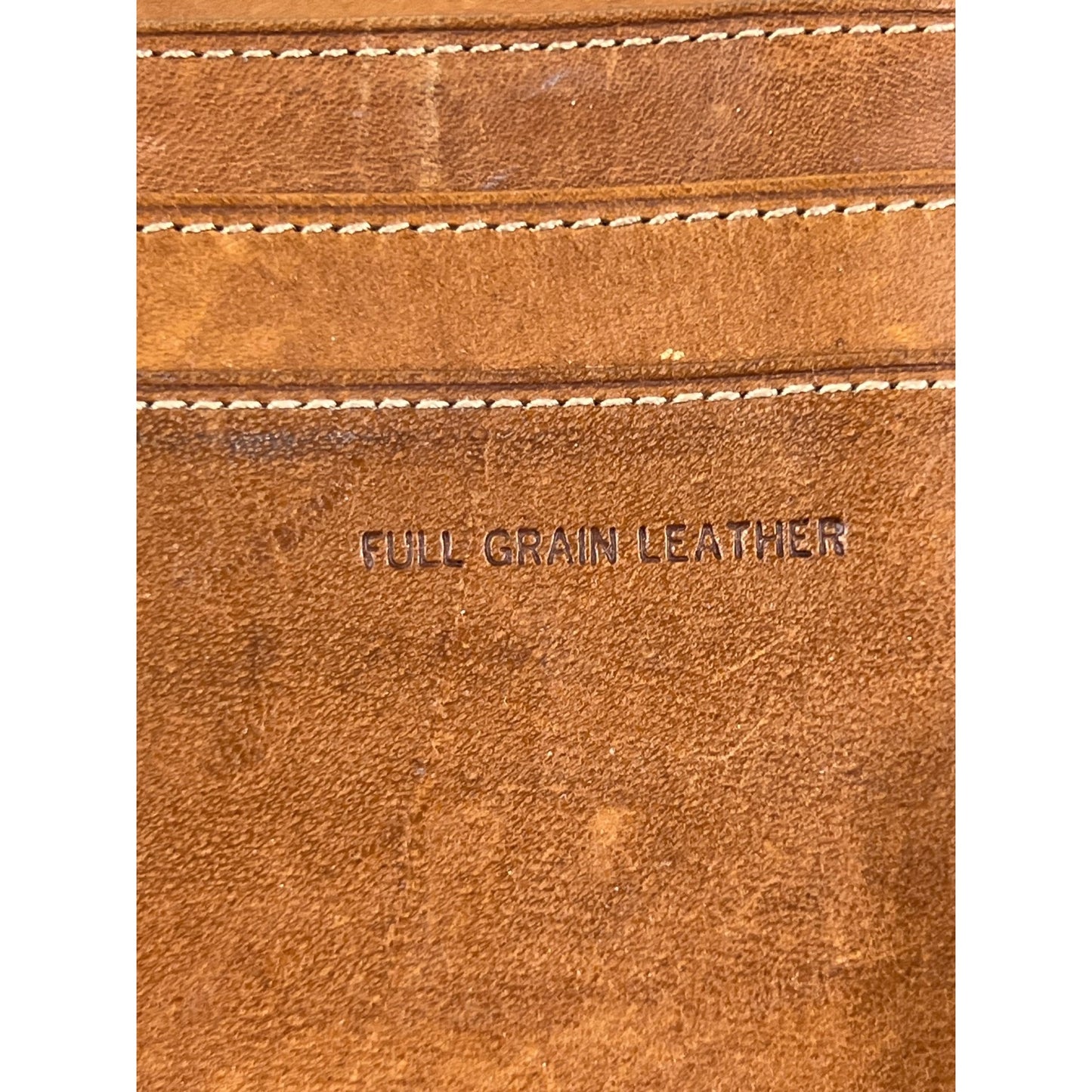 G.H. Bass & Co. Brown Leather Wallet Crossbody Bag Full Grain Leather vintage