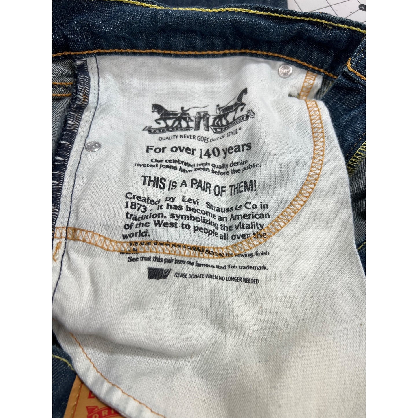 Levi’s 511 Slim Fit Denim Jeans Dark Wash W34 L32 Men’s Classic Straight Leg