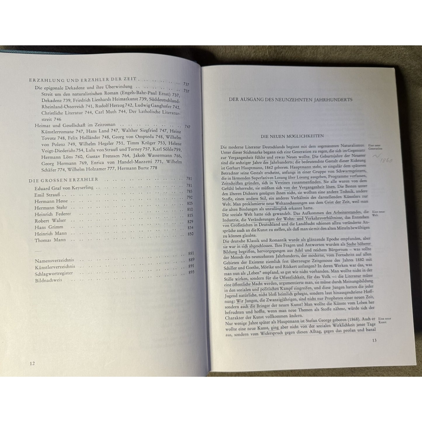Dichtung Und Dichter Der Zeit Vol. 1 By Albert Soergel & Curt Hohoff 1961 Hardcover German Text