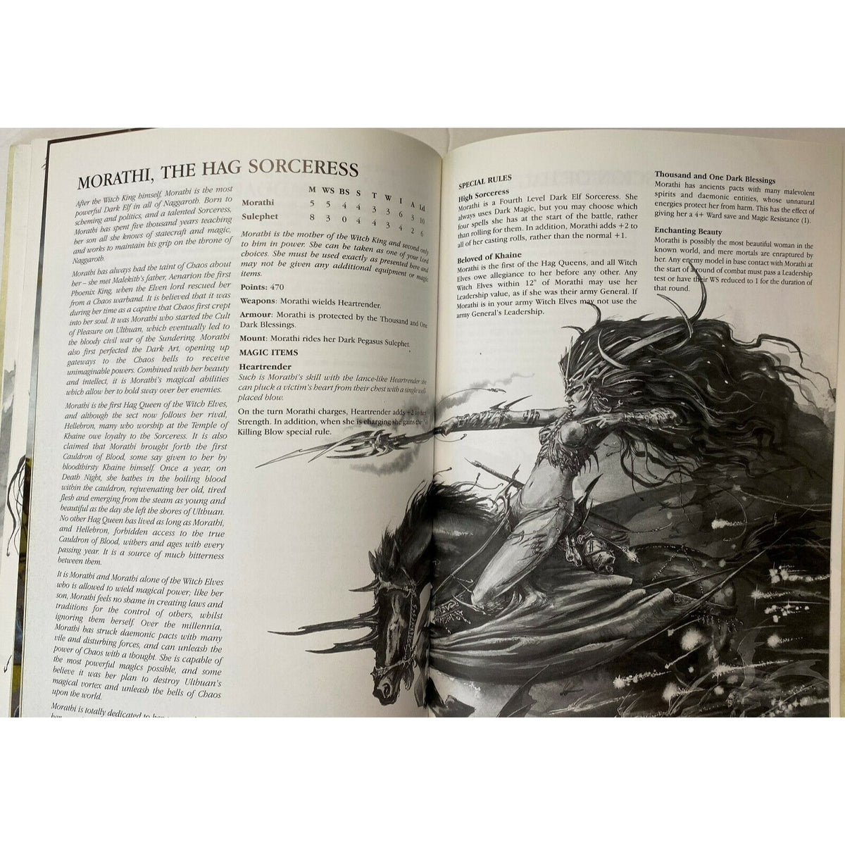Warhammer Dark Elves Armies Supplement Games Workshop 2001 80 Pages UK Edition