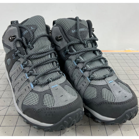 Women's Merrell Accentor 3 Mid J135228 Gray Suede WP Hiking Boots Sz. 7.5