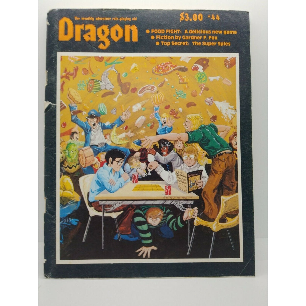 Dragon Magazine #44 December 1980 Vintage RPG Aid Food Fight & Super Spies