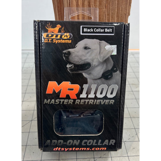 DT Systems MR 1100 Addon Electric Collar - Black - Black 6in - 22in