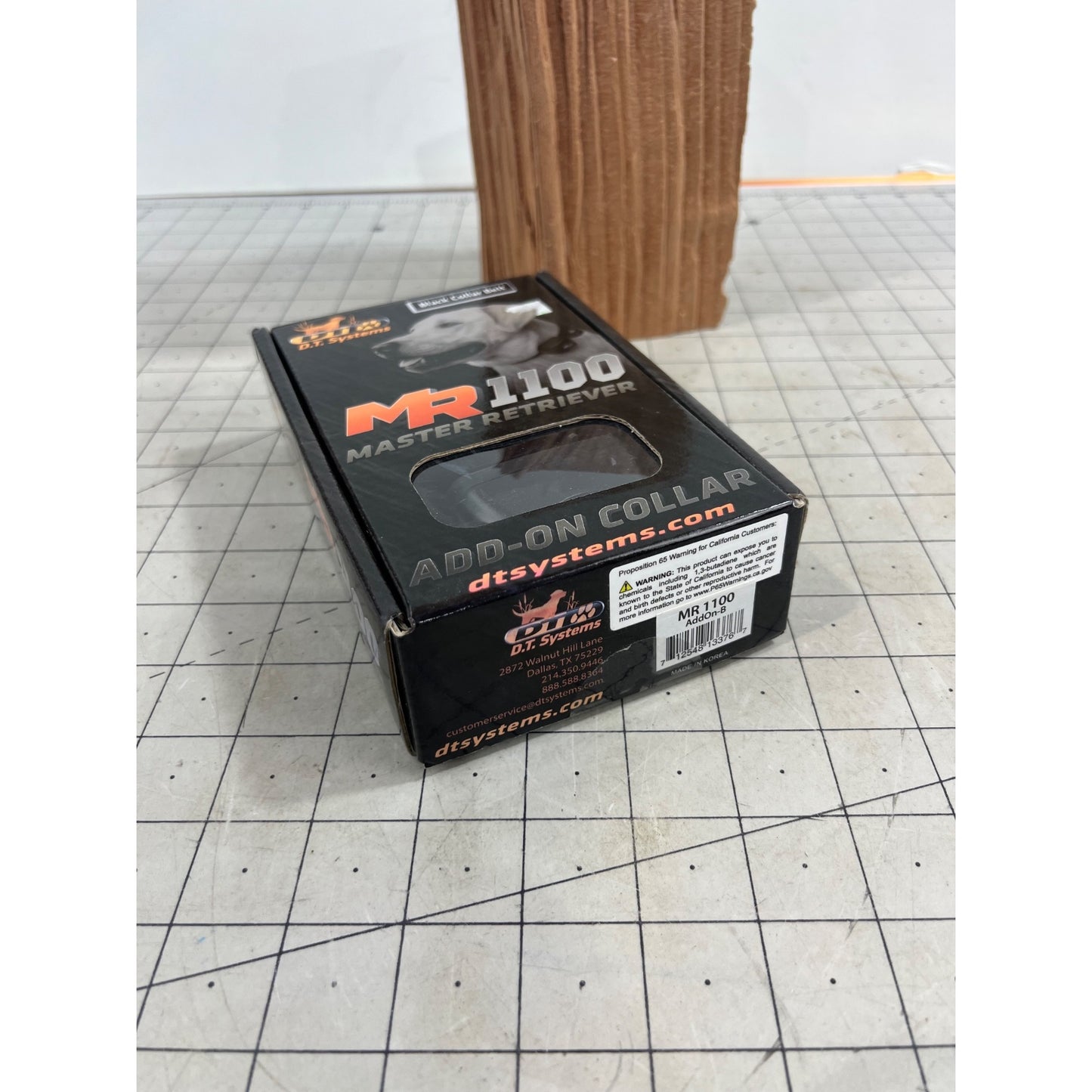 DT Systems MR 1100 Addon Electric Collar - Black - Black 6in - 22in