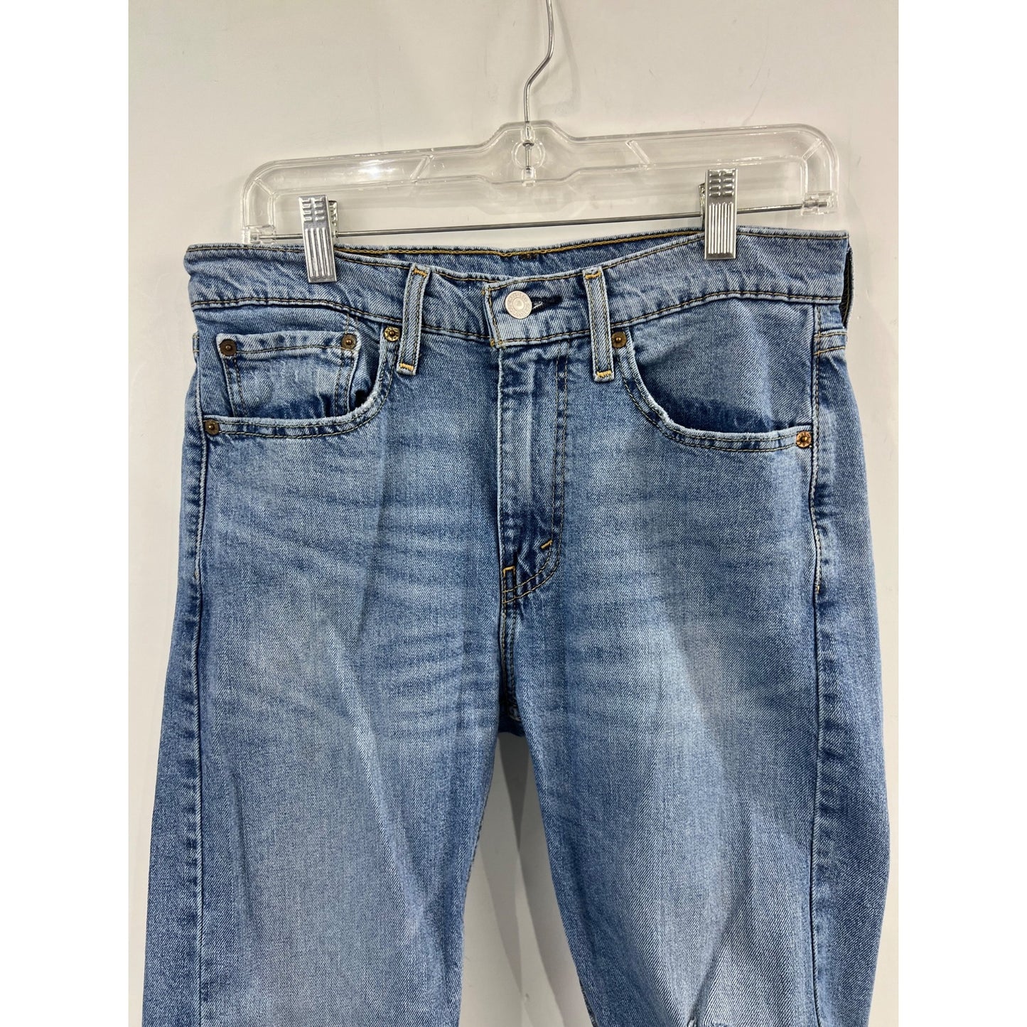 Levi’s 510 Women’s Distressed Light Wash Skinny Jeans W31 L32 Faded Denim