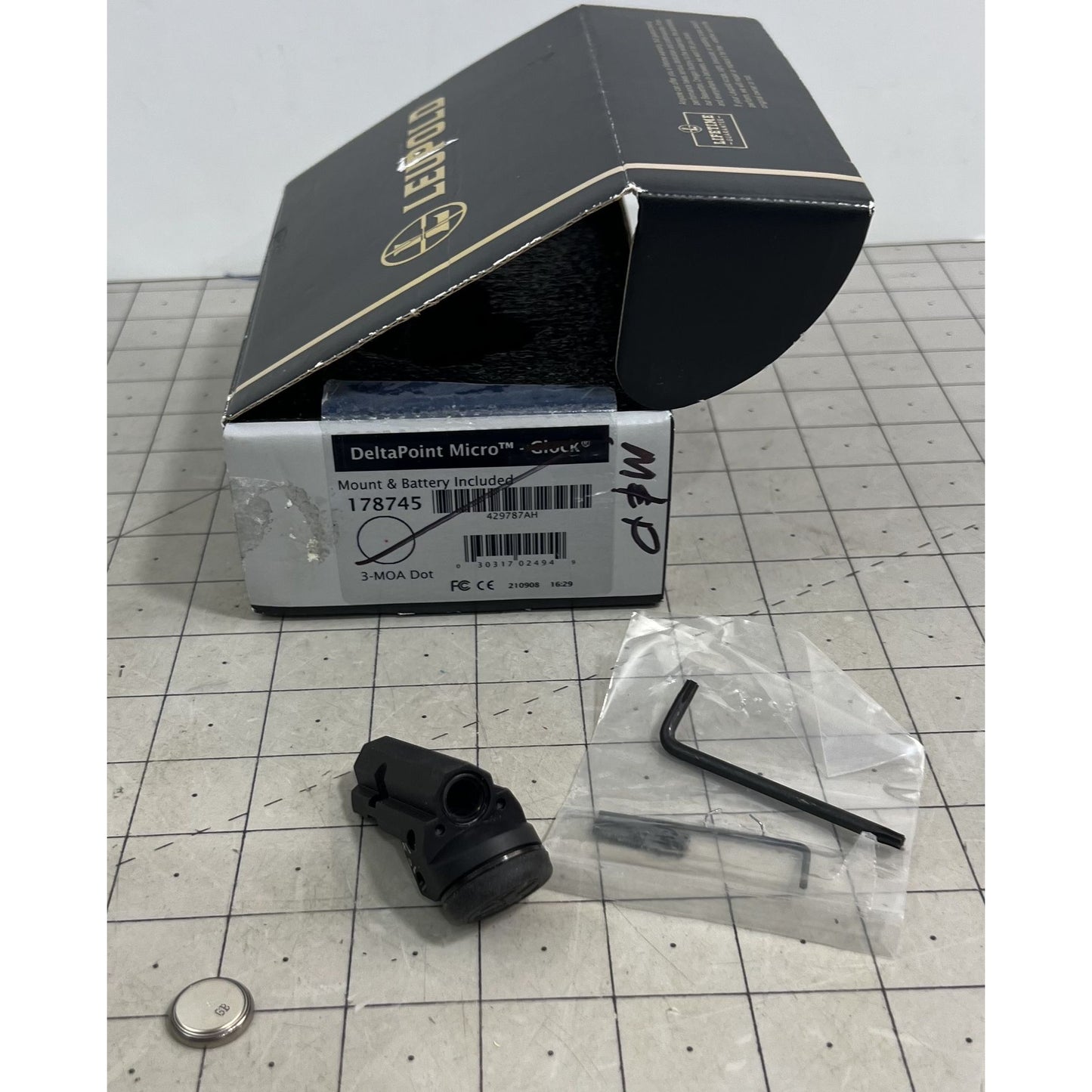 Leupold DeltaPoint Micro 1x, 3 MOA Red Dot Sight, S&W M&P, Matte Black, 179570