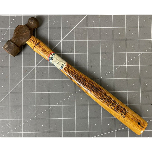 8 oz. STANLEY Ball Peen Hammer Machinists #106 Handle