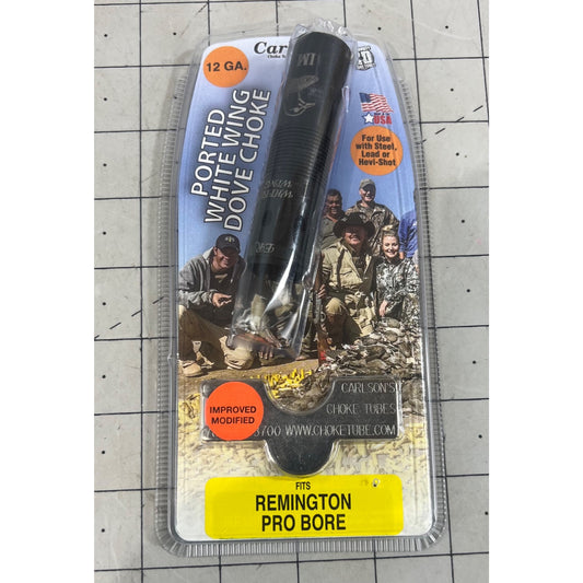 Carlsons White Wing Dove 12ga Remington Pro Bore IM Choke Tube - Black