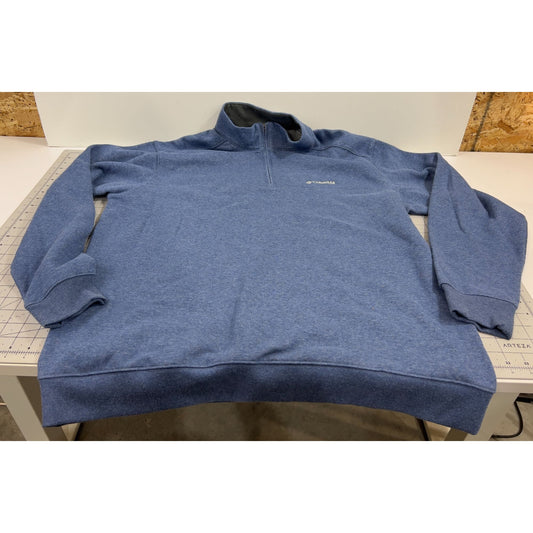 Columbia Men's 1/2 Zip Blue Fleece Pullover New NWOT Sz. XL