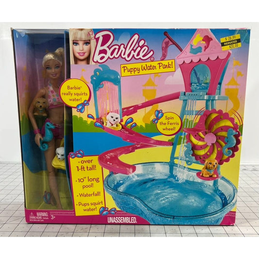 2010 Mattel Barbie Puppy Water Park Doll Set V6982 Rare Sealed Unassembled Toy