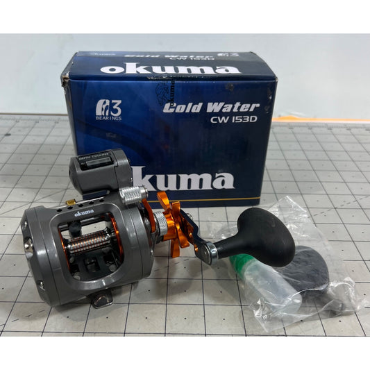 Okuma Cold Water Line Counter Trolling/Conventional Reel CW 153D RH New