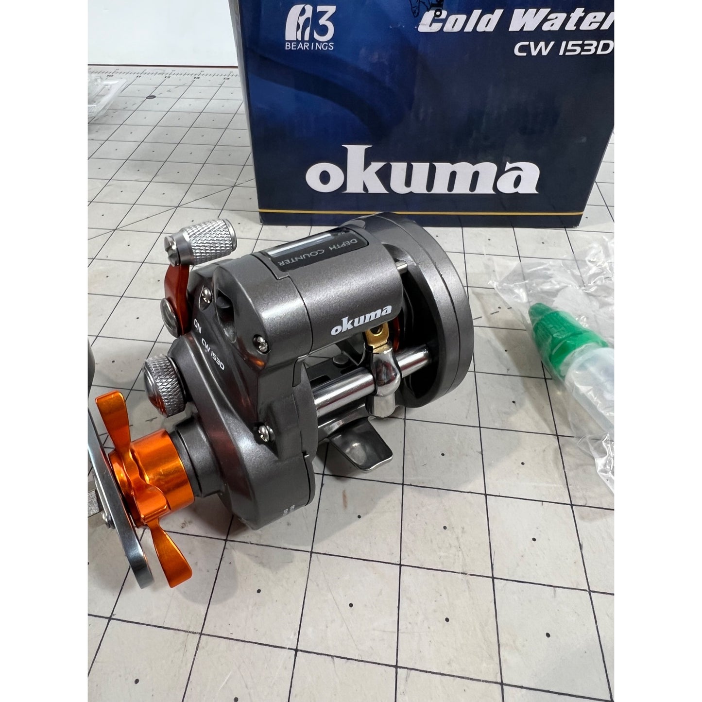 Okuma Cold Water Line Counter Trolling/Conventional Reel CW 153D RH New