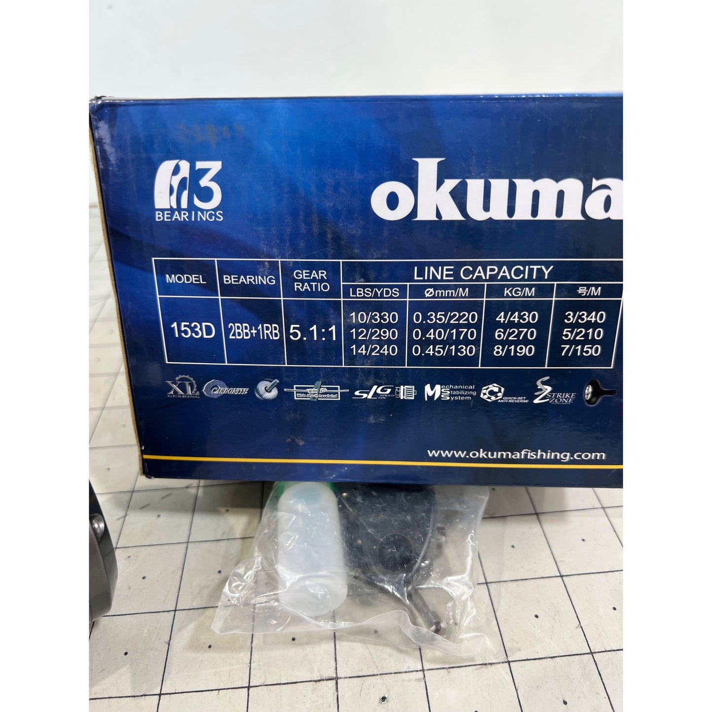 Okuma Cold Water Line Counter Trolling/Conventional Reel CW 153D RH New