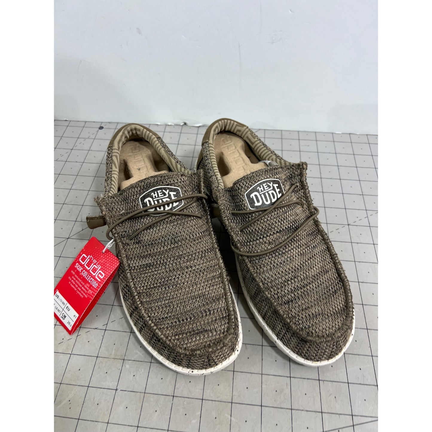 Hey Dude Men's Wally Sox Casual Shoes - Brown Sz. 8 New