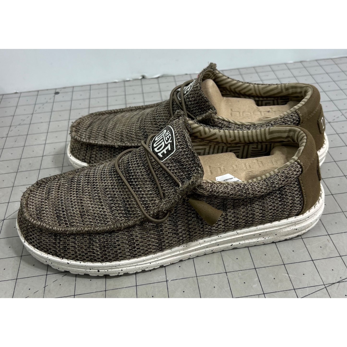 Hey Dude Men's Wally Sox Casual Shoes - Brown Sz. 8 New