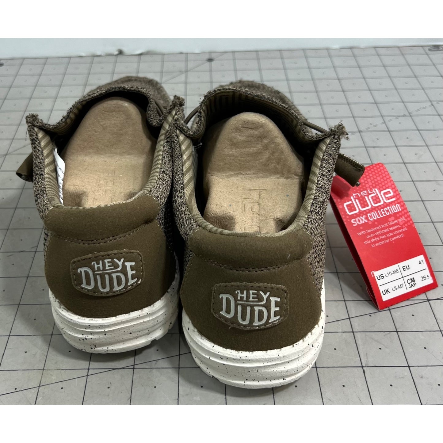 Hey Dude Men's Wally Sox Casual Shoes - Brown Sz. 8 New