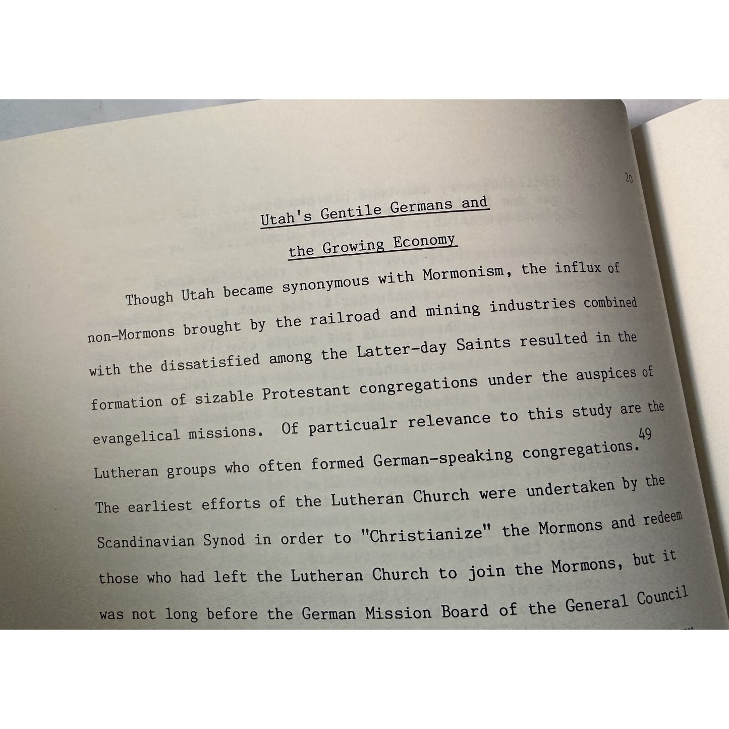 genealogy GERMAN-SPEAKING IMMIGRANTS UTAH: A BRIEF HISTORY Dewsnup 1983