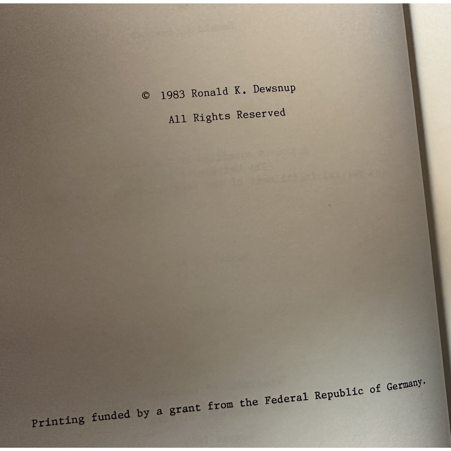 genealogy GERMAN-SPEAKING IMMIGRANTS UTAH: A BRIEF HISTORY Dewsnup 1983