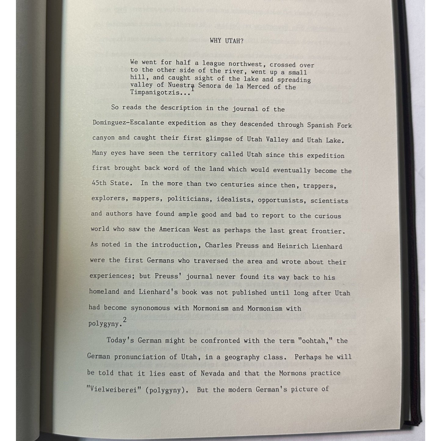 genealogy GERMAN-SPEAKING IMMIGRANTS UTAH: A BRIEF HISTORY Dewsnup 1983
