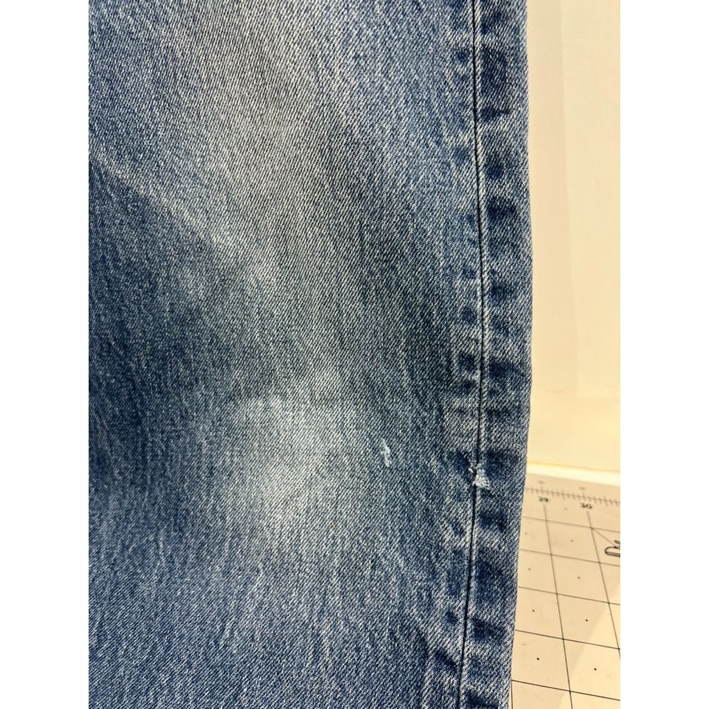 Levi’s 501 Men’s Blue Denim Jeans W38 L34 Straight Fit Classic Button Fly 36x31