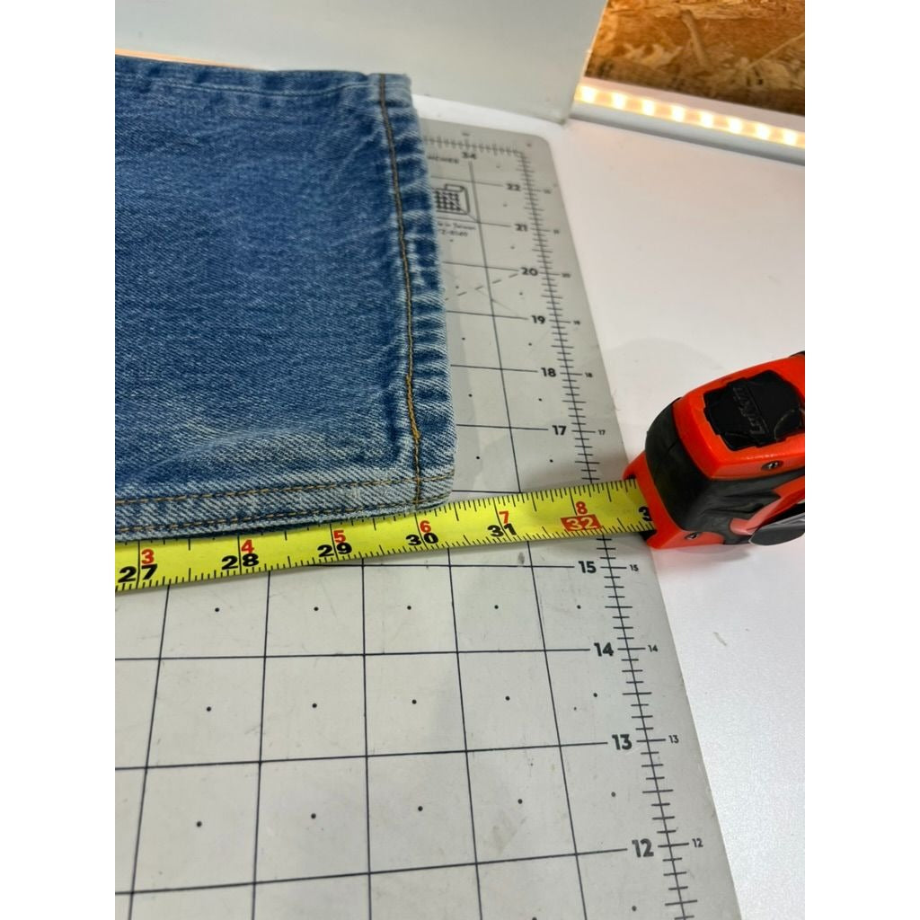 Levi’s 501 Men’s Blue Denim Jeans W38 L34 Straight Fit Classic Button Fly 36x31