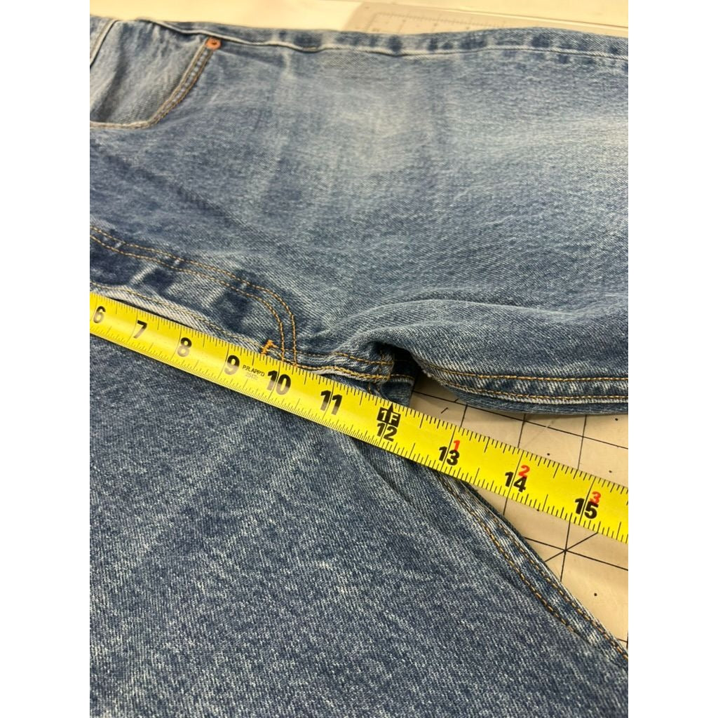 Levi’s 501 Men’s Blue Denim Jeans W38 L34 Straight Fit Classic Button Fly 36x31