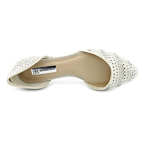 INC International Concepts Crescente 2 Sz. 7.5 Pearl Gold Flats ~~minty~~