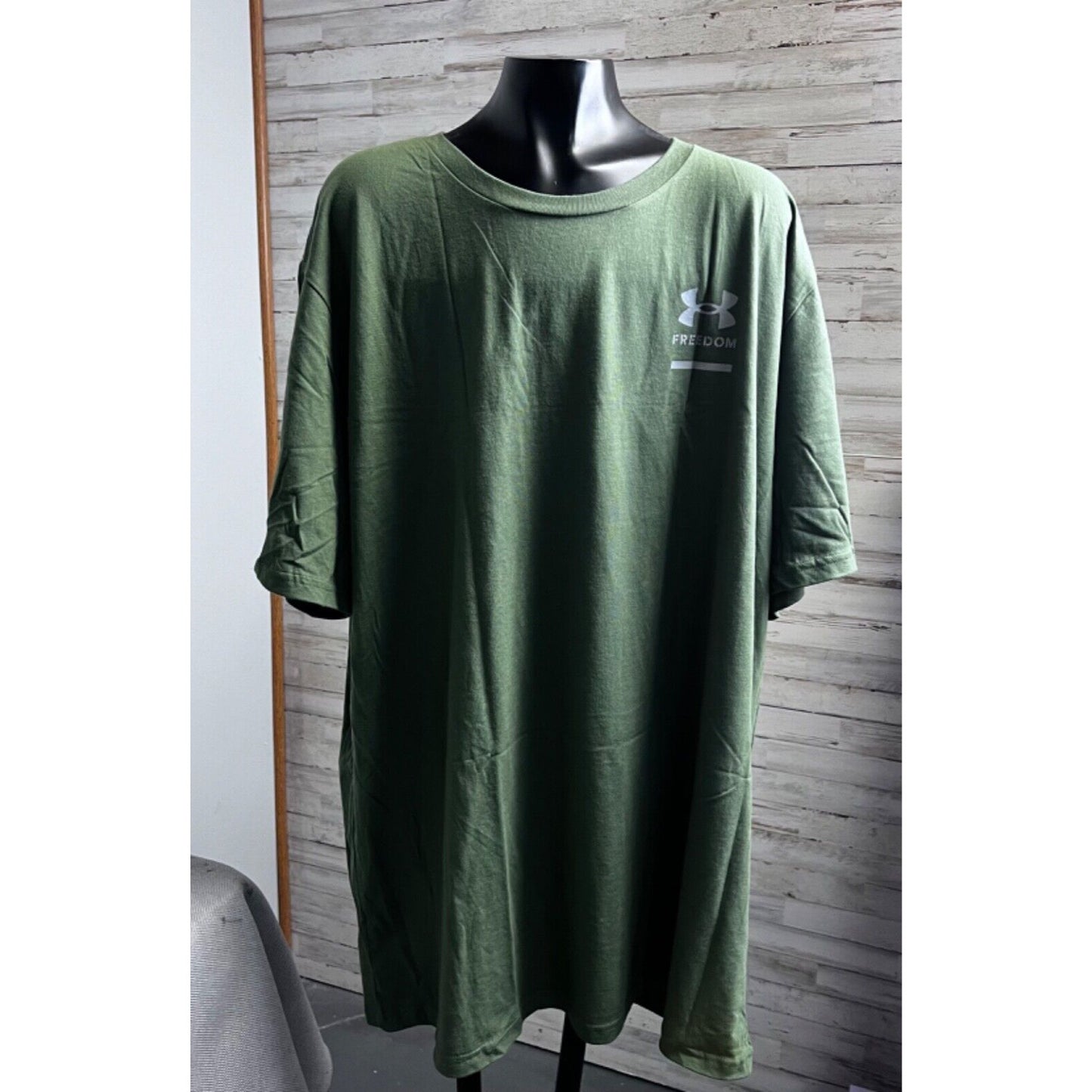 Under Armour  Men's UA Freedom Spine T-Shirt Short Sleeve Tee NEW~Olive Sz 3XL