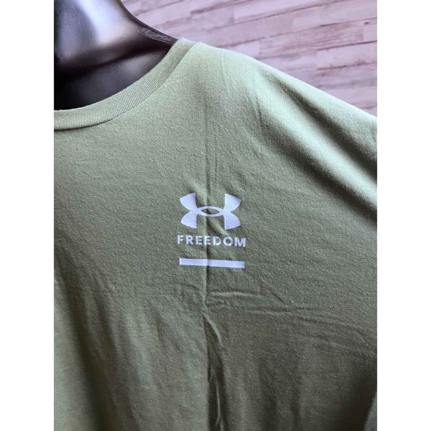 Under Armour  Men's UA Freedom Spine T-Shirt Short Sleeve Tee NEW~Olive Sz 3XL