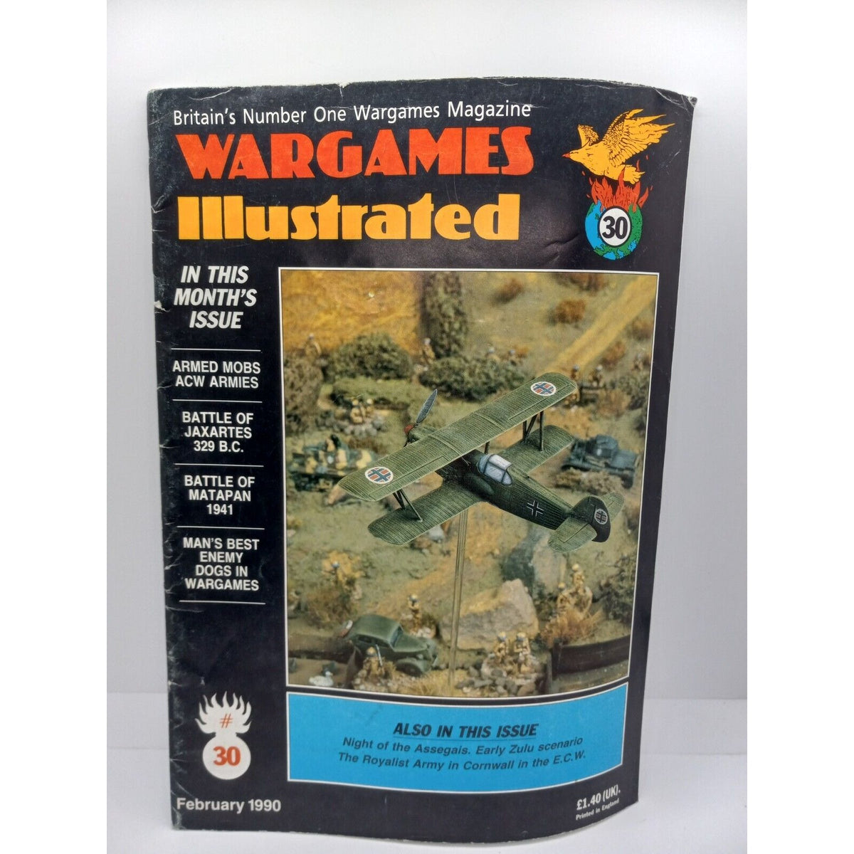 Vintage Wargames Illustrated Magazines #30-33 Lot Of 4 February-June 1990 Wargaming Magazine