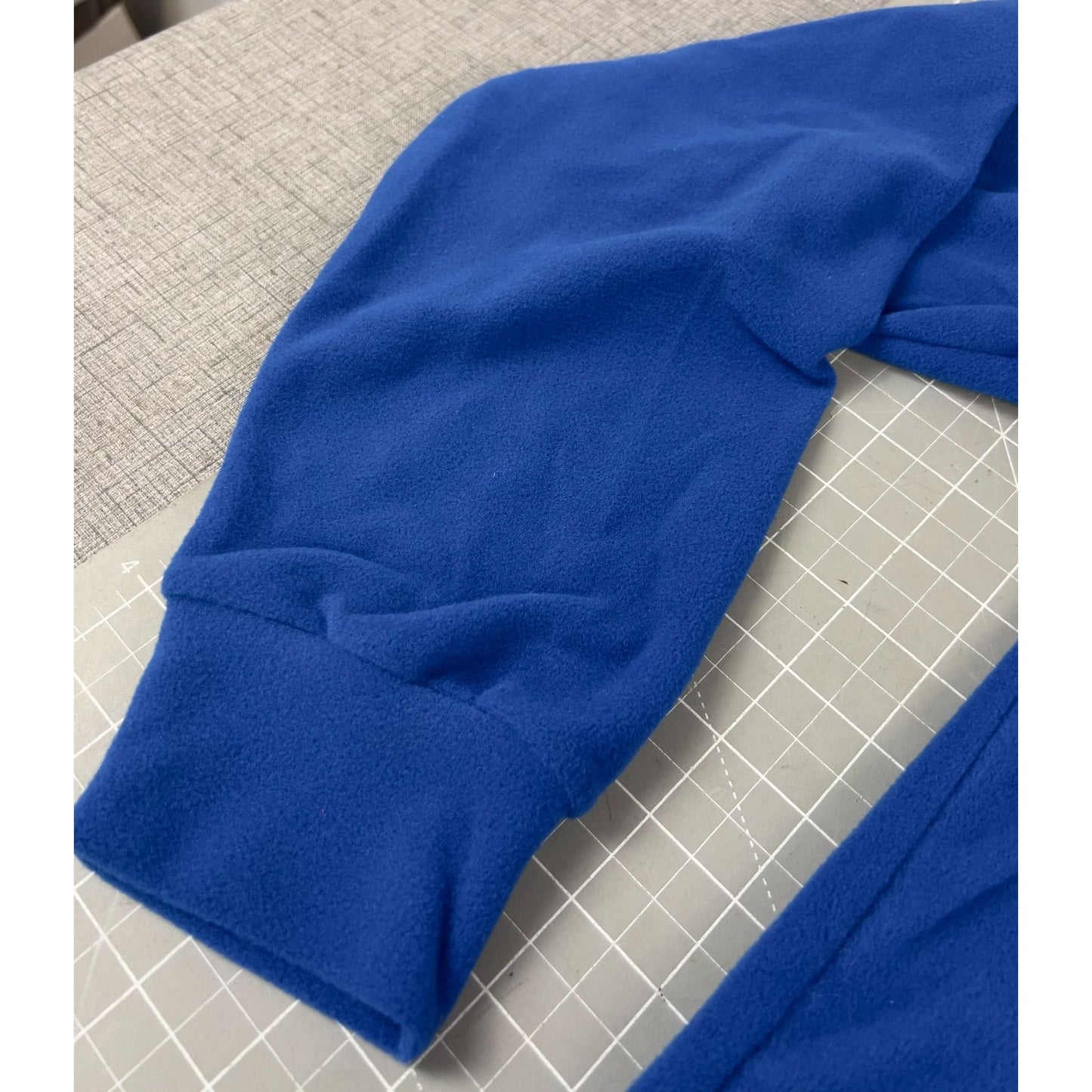 Conte Of Florence Men's Fleece Pullover Mock Neck Top Sz. L Blue "Snowbird"