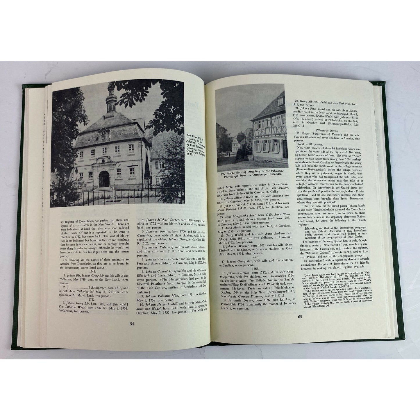 Rhineland Emigrants Hardcover Book 1985 Genealogical Publishing Co. Second Printing