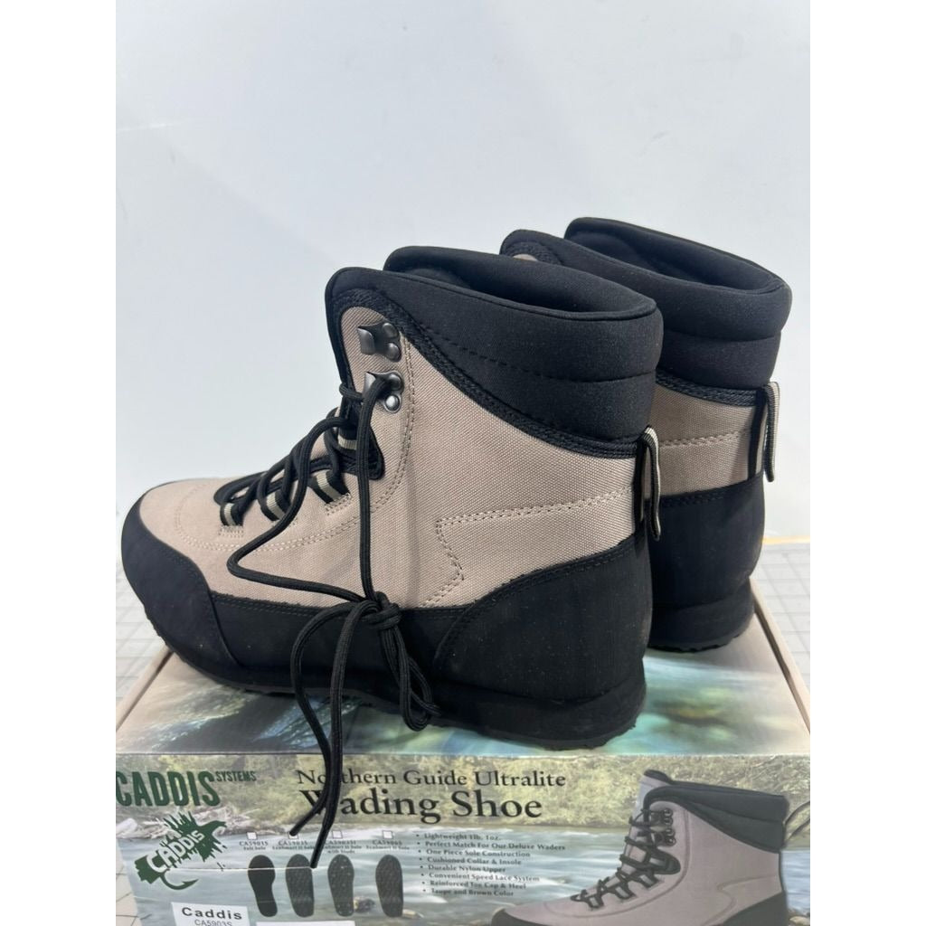 Caddis Men's Northern Guide Ultralite Cleated Wading Boots - Taupe Sz. 12 New