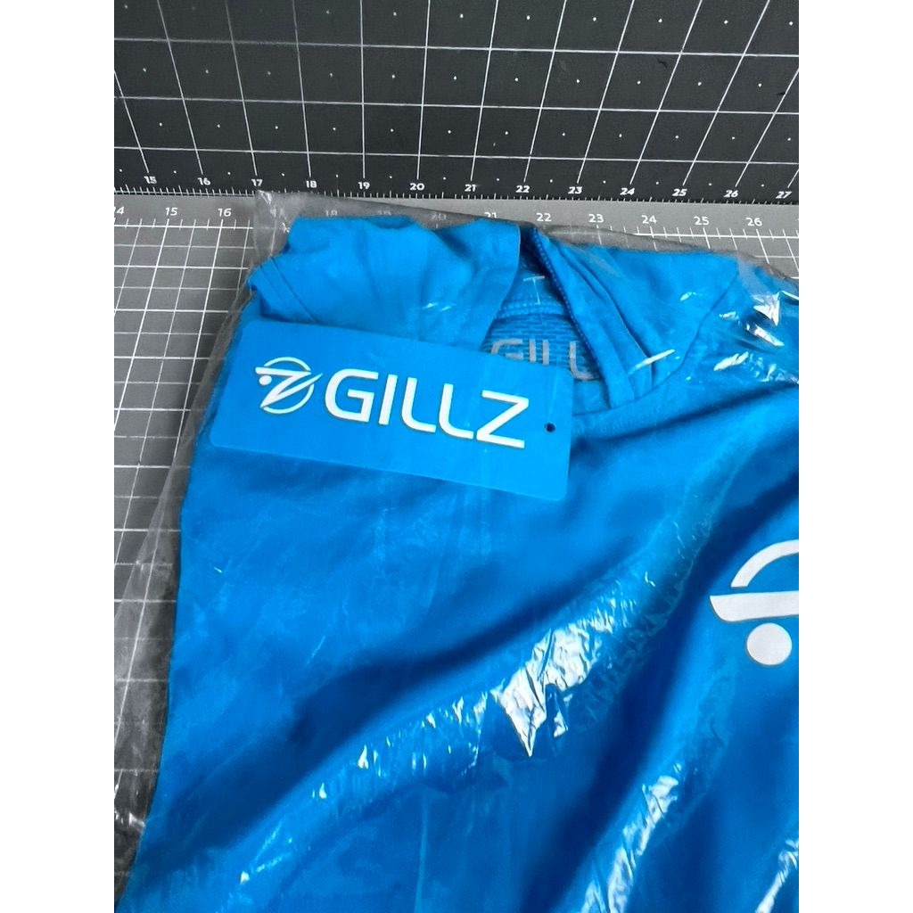 Gillz Men's UV Tournament Hoodie Hawaiian Ocean Blue SZ. M Fishing NEW~~~~