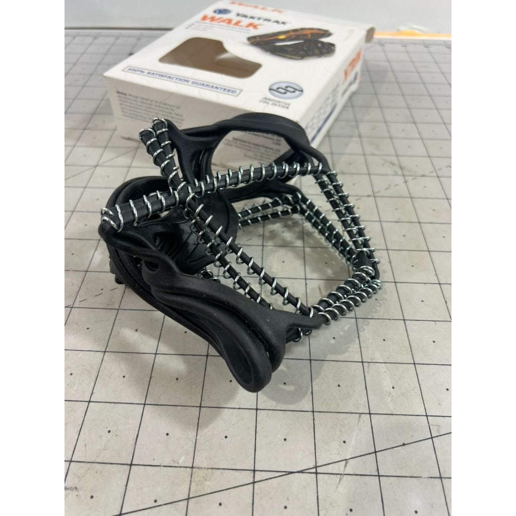 YakTrax Walk Ice Traction Device Lightweight Sz. L Black Innovative Coil Design