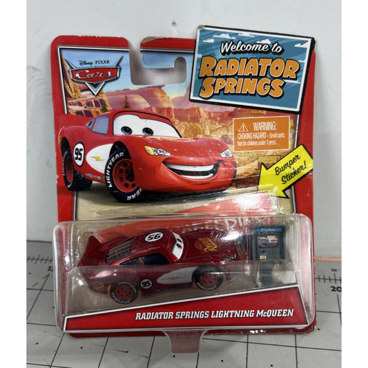 Disney Pixar Cars Radiator Springs Lightning McQueen New on Card