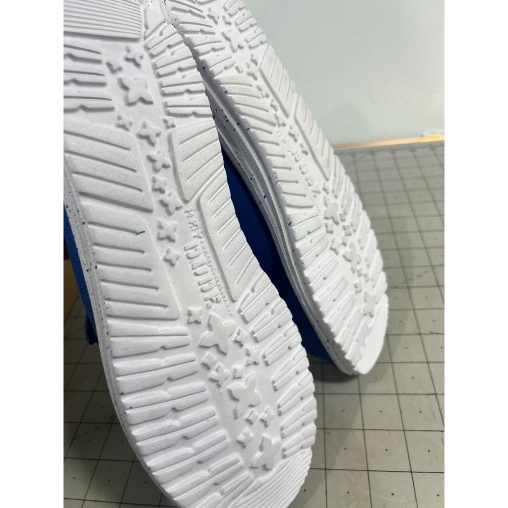 Hey Dude Women's Wendy Slub Canvas Casual Shoes - True Blue Sz. 10  New