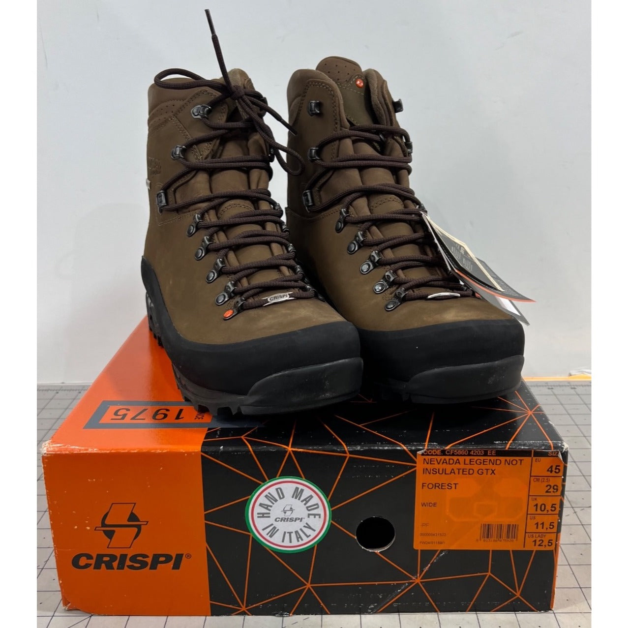 Crispi Men's Nevada Uninsulated GTX Waterproof Hunting Boots - Brown Sz. 11.5