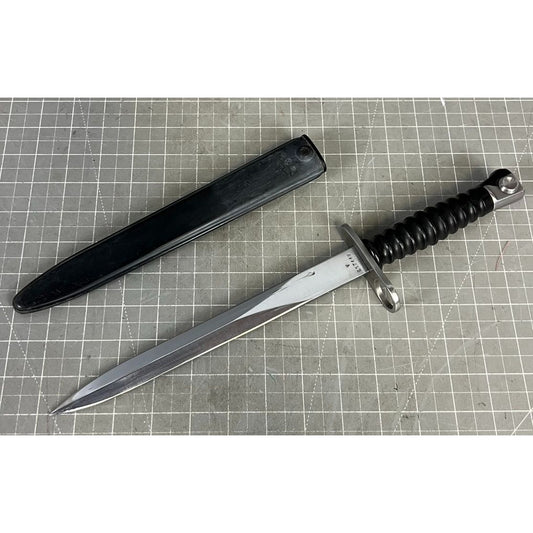 Swiss M57 Bayonet w/ Scabbard Vintage 1960's Issue Genuine Military Surplus