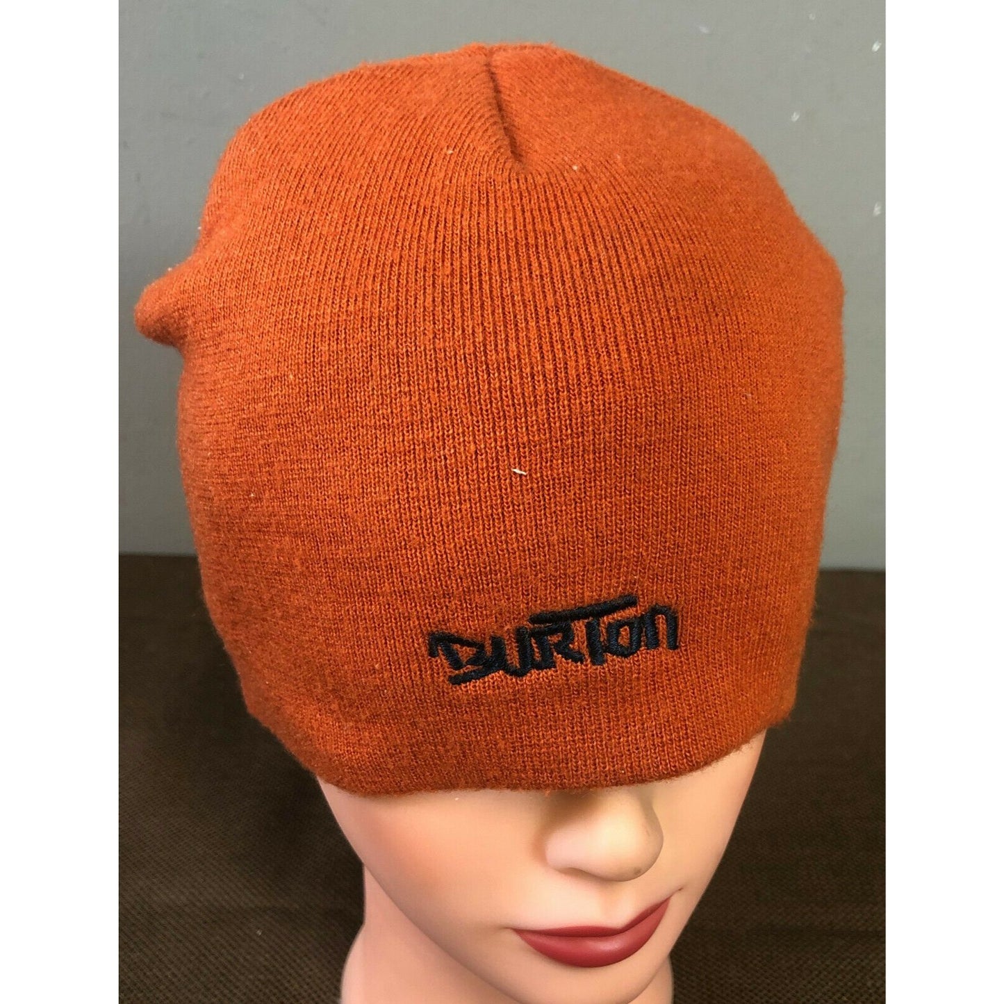 Burton Rust Orange Beanie Signed By Ross Powers Winter Olympics Memorabilia 2002