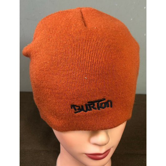 Burton Rust Orange Beanie Signed By Ross Powers Winter Olympics Memorabilia 2002