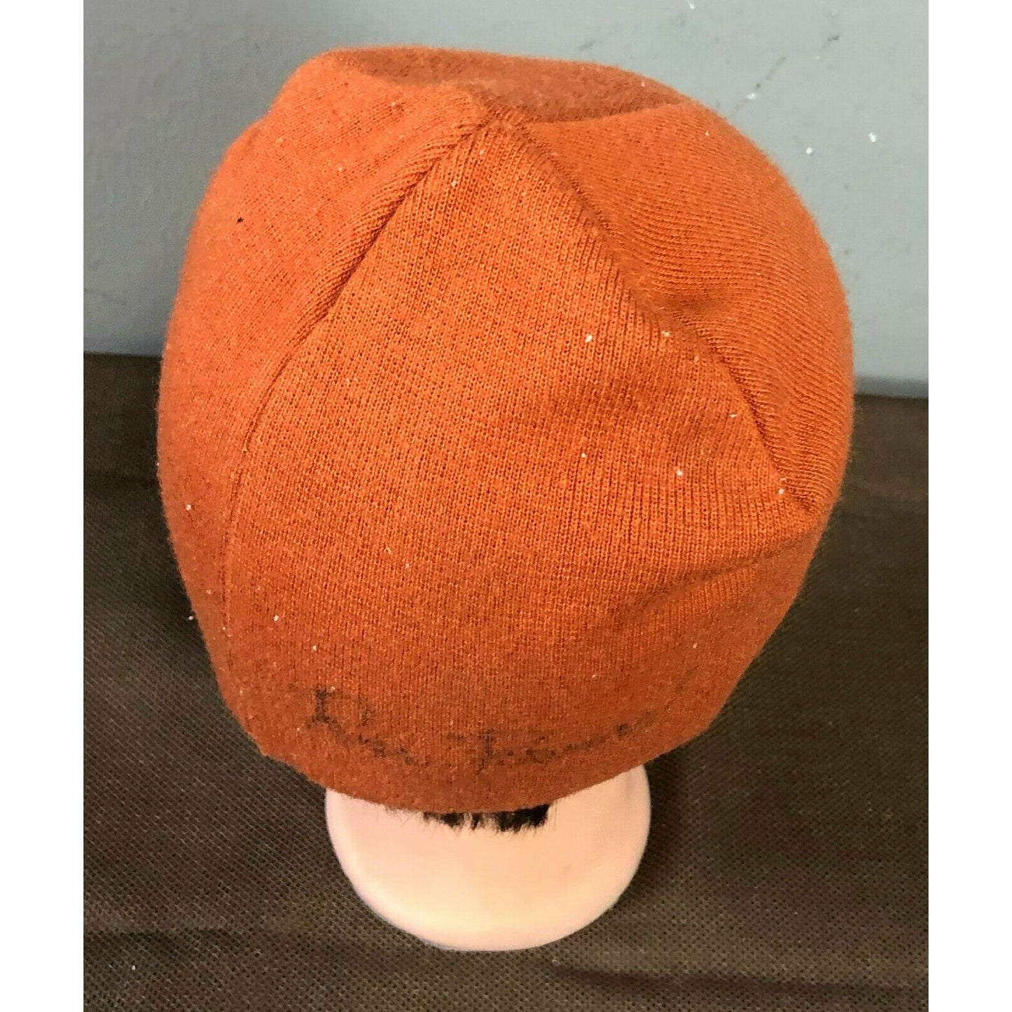 Burton Rust Orange Beanie Signed By Ross Powers Winter Olympics Memorabilia 2002