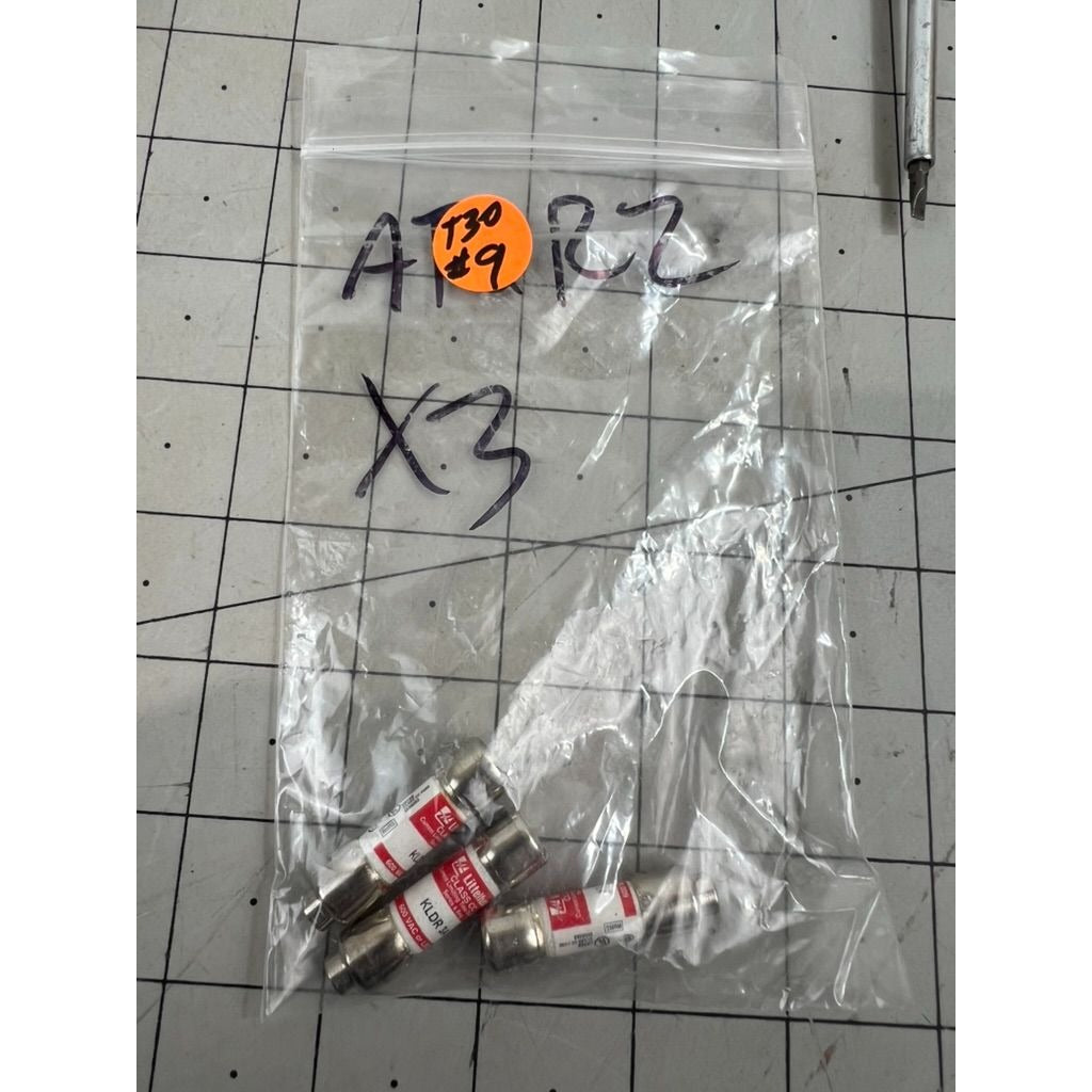 Littelfuse KLDR 3A Class CC Time Delay Fuses For 600 VAC Or Less - Lot Of 3